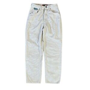 Empyre Tori‎ Sk8 Off White Corduroy  Skate Pants Womens Size 3 90s Retro Cotton